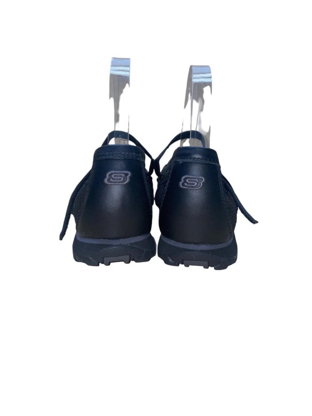Skechers Women’s Black Leather & Textile Blend Mary Jane Style Shoes Size 10 - Picture 8 of 9